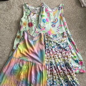 Set of four dresses
